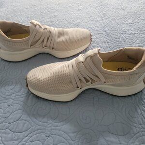 Ryka Knit Slip-On Sneakers w/ ACTIVfoam-Jumpstart Lace Size 10M French Beige